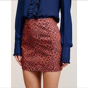 🆕 FREE PEOPLE TERRACOTTA COMBO SKIRT